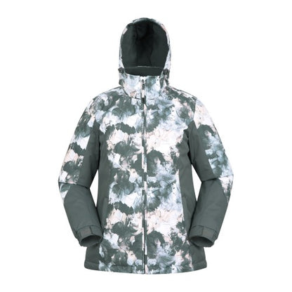 Front - Mountain Warehouse Womens/Ladies Dawn II Printed Ski Jacket