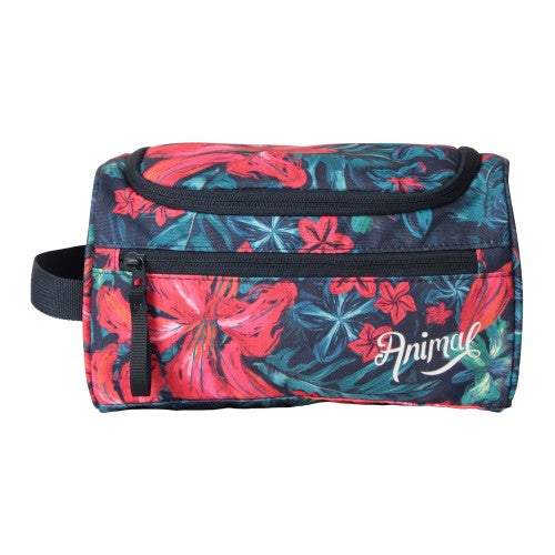 Front - Animal Tropical Recycled Toiletry Bag