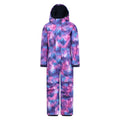 Front - Mountain Warehouse Childrens/Kids Cloud Print Waterproof All In One Snowsuit