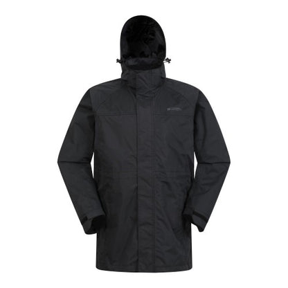 Front - Mountain Warehouse Mens Westport Long Waterproof Jacket