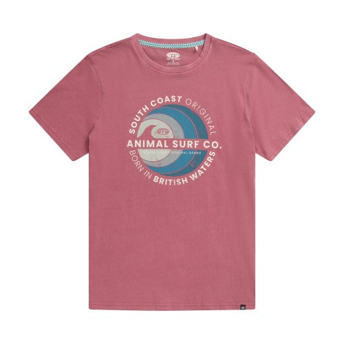 Front - Animal Mens Jacob Circle T-Shirt
