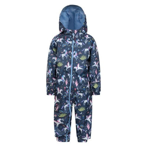 Front - Mountain Warehouse Baby Unicorn Rain Suit