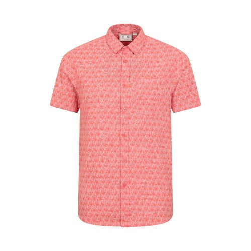 Front - Mountain Warehouse Mens Preston Illustration Leaves Shirt