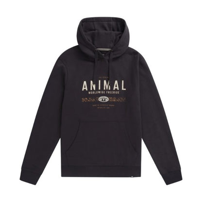 Front - Animal Mens River Logo Organic Hoodie