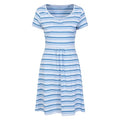 Front - Mountain Warehouse Womens/Ladies Contrast Striped Skater Dress
