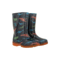 Front - Mountain Warehouse Childrens/Kids Splash Dinosaur Light Up Wellington Boots