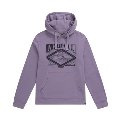 Front - Animal Mens River Graphic Print Organic Hoodie