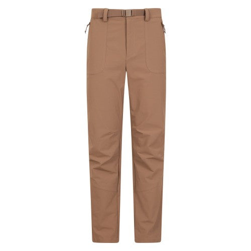 Front - Mountain Warehouse Mens Grassland Belted Trousers