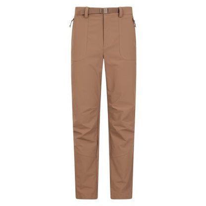 Front - Mountain Warehouse Mens Grassland Belted Trousers