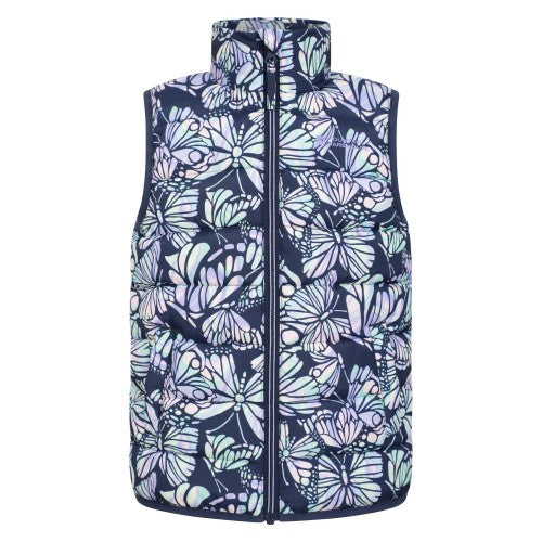 Front - Mountain Warehouse Childrens/Kids Rocko Butterfly Padded Gilet