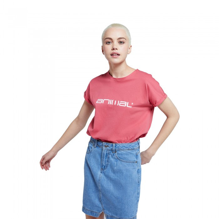 Front - Animal Womens/Ladies Holly Logo Organic T-Shirt
