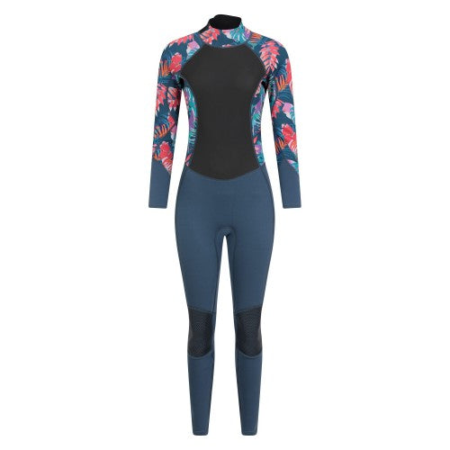 Front - Mountain Warehouse Womens/Ladies Tropical Leaves Full Wetsuit