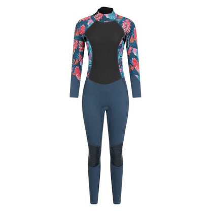 Front - Mountain Warehouse Womens/Ladies Tropical Leaves Full Wetsuit