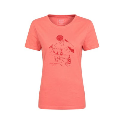 Front - Mountain Warehouse Womens/Ladies Trail Organic Hiking T-Shirt
