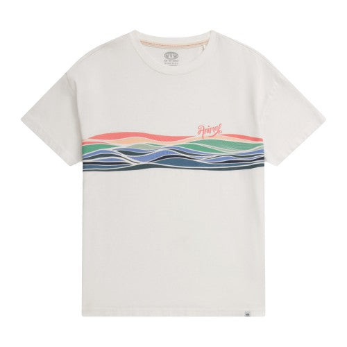 Front - Animal Womens/Ladies Phoenix Stripe Organic T-Shirt