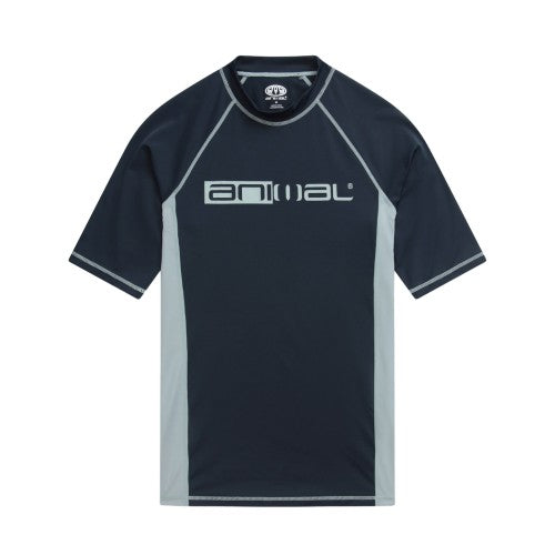 Front - Animal Mens Kai Graphic Print Recycled Rash Guard