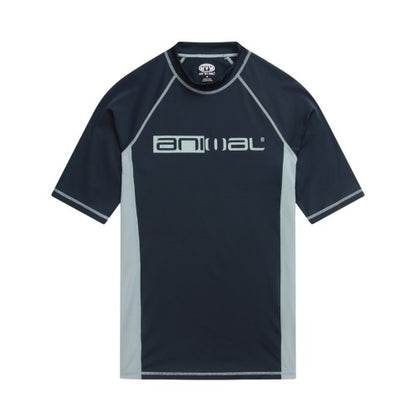 Front - Animal Mens Kai Graphic Print Recycled Rash Guard