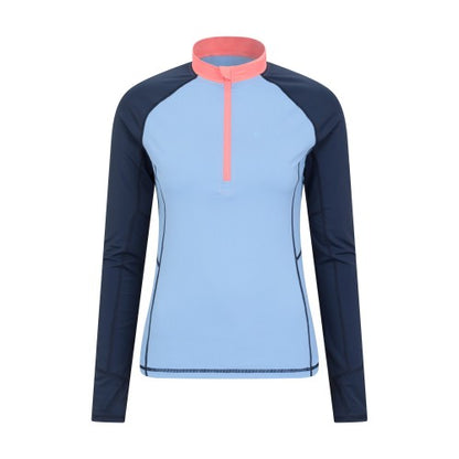 Front - Mountain Warehouse Womens/Ladies Helston Long-Sleeved Rash Guard