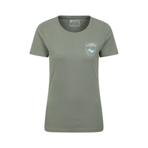Front - Mountain Warehouse Womens/Ladies Discover Oban Cotton T-Shirt