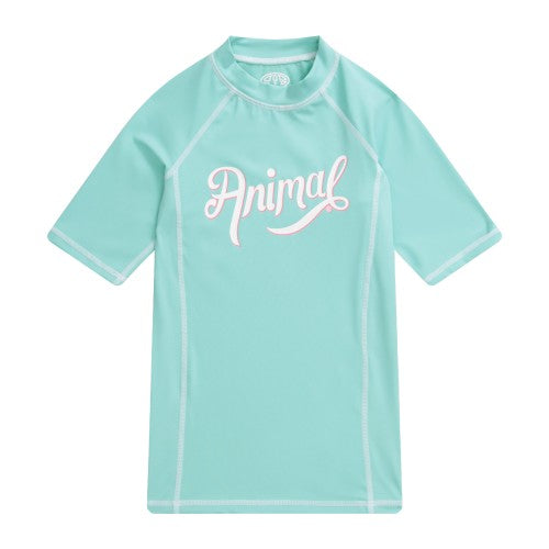 Front - Animal Childrens/Kids Daisy Logo Recycled Rash Guard