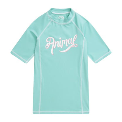 Front - Animal Childrens/Kids Daisy Logo Recycled Rash Guard