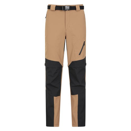 Front - Mountain Warehouse Mens Forest Zip-Off Hiking Trousers