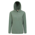 Front - Mountain Warehouse Womens/Ladies Corrie Hooded Half Zip Fleece Top