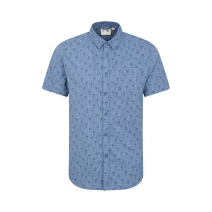 Front - Mountain Warehouse Mens Preston Illustration Palm Tree Shirt