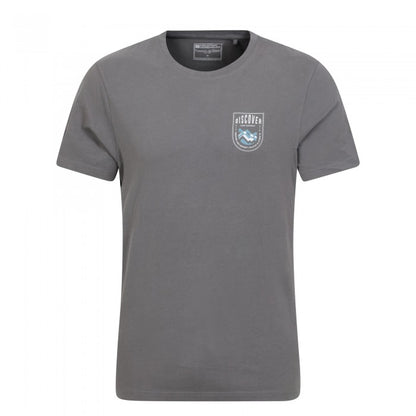 Front - Mountain Warehouse Mens Discover Lake District Cotton T-Shirt
