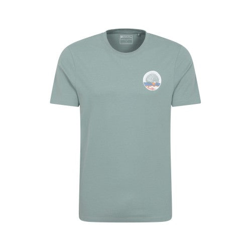 Front - Mountain Warehouse Mens St Davids Printed Organic T-Shirt