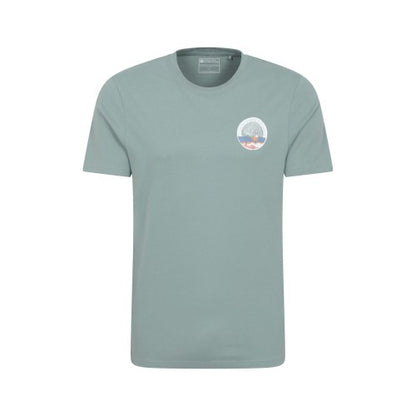 Front - Mountain Warehouse Mens St Davids Printed Organic T-Shirt