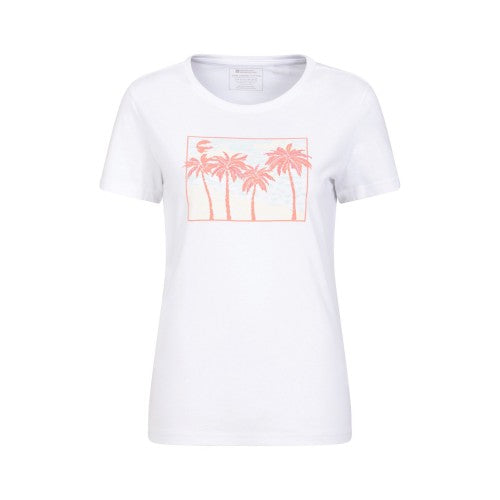 Front - Mountain Warehouse Womens/Ladies Postcard Palm Organic T-Shirt