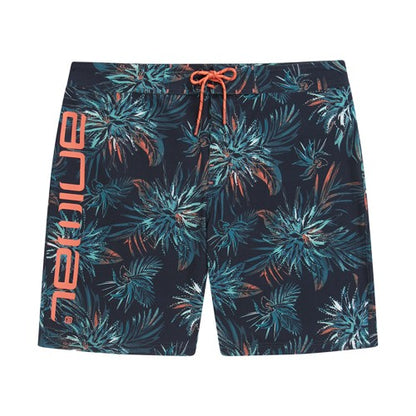 Front - Animal Mens Brett Leaf Print Recycled Swim Shorts