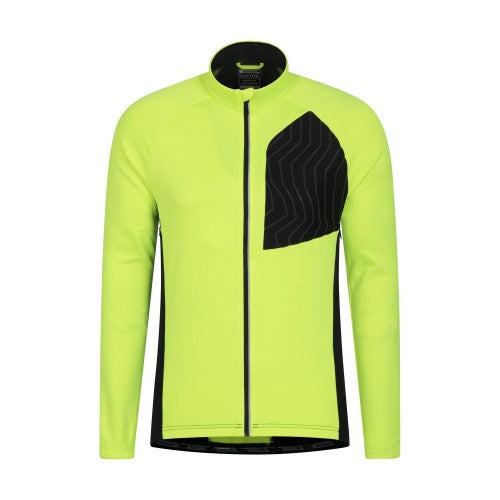 Front - Mountain Warehouse Mens Elevation Softshell Cycling Jacket