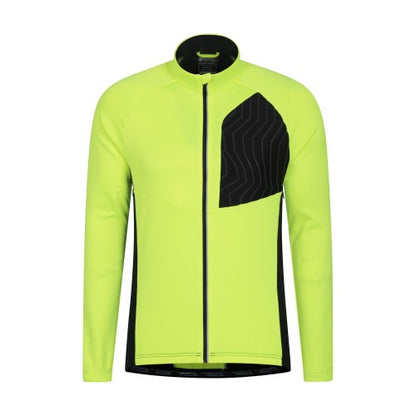Front - Mountain Warehouse Mens Elevation Softshell Cycling Jacket