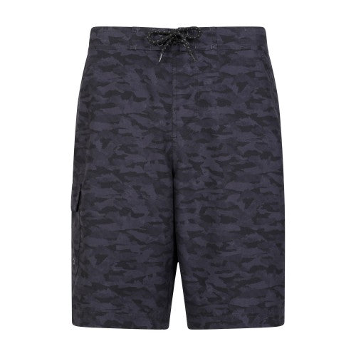 Front - Mountain Warehouse Mens Ocean Camouflage Boardshorts