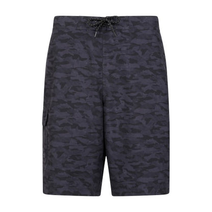 Front - Mountain Warehouse Mens Ocean Camouflage Boardshorts
