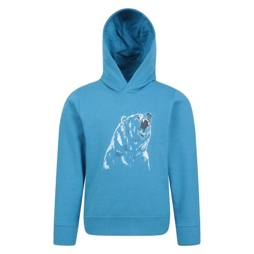 Front - Mountain Warehouse Childrens/Kids Polar Bear Organic Hoodie