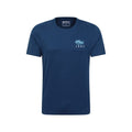 Front - Mountain Warehouse Mens Looe Printed Organic T-Shirt