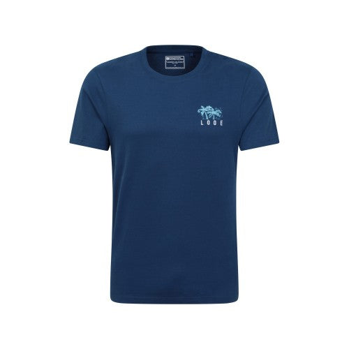 Front - Mountain Warehouse Mens Looe Printed Organic T-Shirt