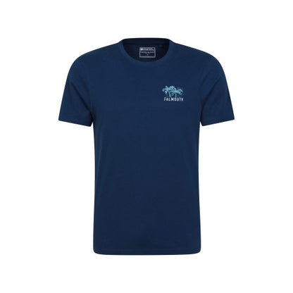 Front - Mountain Warehouse Mens Falmouth Printed Organic T-Shirt