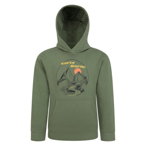 Front - Mountain Warehouse Childrens/Kids Mountain Adventures Organic Hoodie