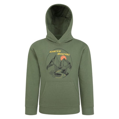 Front - Mountain Warehouse Childrens/Kids Mountain Adventures Organic Hoodie