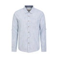 Front - Mountain Warehouse Mens Coconut Textured Long-Sleeved Shirt