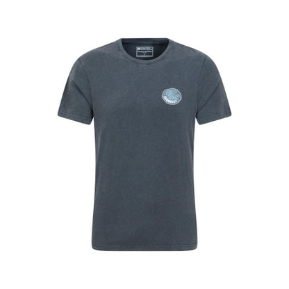 Front - Mountain Warehouse Mens Edinburgh Tree Ring Organic T-Shirt