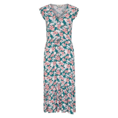 Front - Mountain Warehouse Womens/Ladies Cyprus Tiered Ruffles Dress