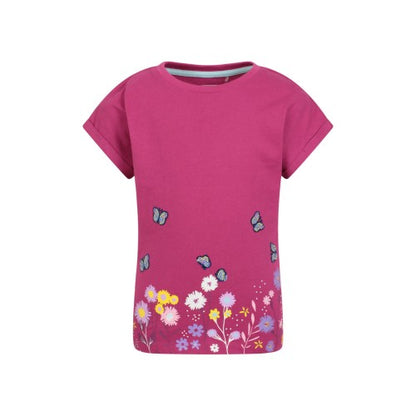 Front - Mountain Warehouse Childrens/Kids Butterfly Organic Sequins T-Shirt