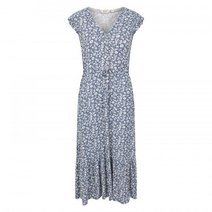 Front - Mountain Warehouse Womens/Ladies Cyprus Ruffled Tiered Dress