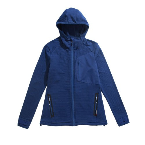 Front - Mountain Warehouse Womens/Ladies Ultra Crevasse Hooded Fleece Jacket