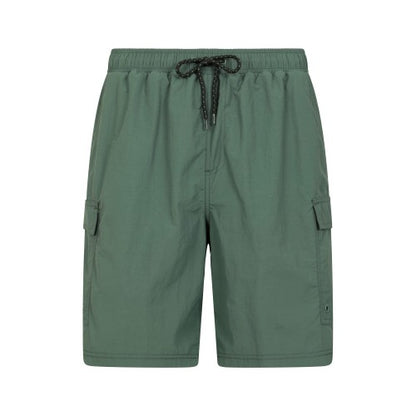 Front - Mountain Warehouse Mens Shoreline Cargo Board Shorts